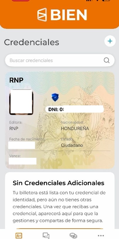 DNI Biom&eacute;trico Digital en la app BIEN