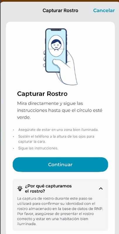 Captura biom&eacute;trica